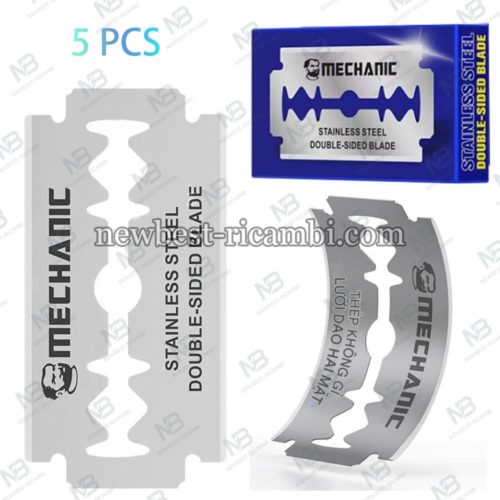 Mechanic FR2 Stainless Steel Double-Sided Blade 5 PCS