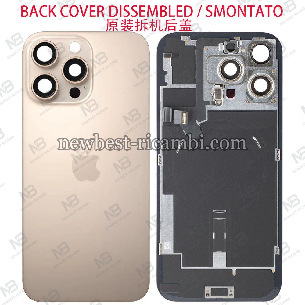 iPhone 16 Pro Max Back Cover + Frame Full Flex Desert Titanium Dissembled Grade A Original
