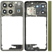 Motorola G15 (XT-2521-2) Frame B + Side Key Iguana Green