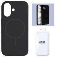 Silicon Cover with Magnetic Case for iPhone 17 Black In Blister