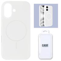 Silicon Cover with Magnetic Case for iPhone 17 White In Blister