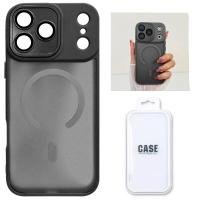 TPU Cover with Magnetic Case and Back Camera Protection for iPhone 17 Pro Black In Blister