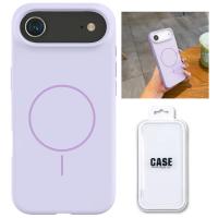 Silicon Cover with Magnetic Case for iPhone 17 Air Purple in Blister