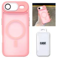 TPU Cover with Magnetic Case and Back Camera Protection for iPhone 17 Air Pink In Blister