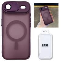 TPU Cover with Magnetic Case and Back Camera Protection for iPhone 17 Air Purple In Blister