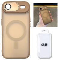 TPU Cover with Magnetic Case and Back Camera Protection for iPhone 17 Air Brown In Blister