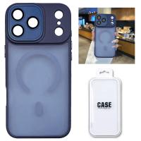 TPU Cover with Magnetic Case and Back Camera Protection for iPhone 17 Pro Max Blue In Blister