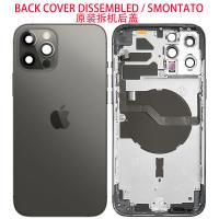 iPhone 12 Pro Max Back Cover + Frame + Flex Black Disassembled Grade A Original