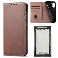 iPhone 17 Book Case Eco Leather Brown In Blister