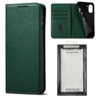 iPhone 17 Book Case Eco Leather Green In Blister