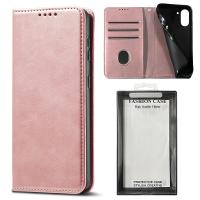 iPhone 17 Book Case Eco Leather Pink In Blister