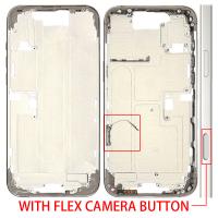 iPhone 16 Pro Max Middle Frame + Side Key + Flex Camera Button White Titanium