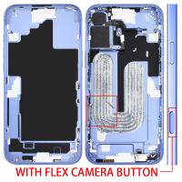 iPhone 16 Plus Middle Frame + Side Key + Flex Camera Button Blue