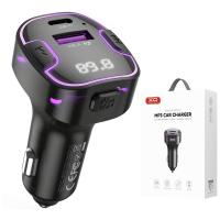 ​Bluetooth FM Transmitter and Car Charger XO DESIGN BCC12 1 x USB-A - 1 x USB-C Black in Blister