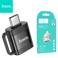 Adapter OTG USB C to USB A Hoco 3A UA31C Black In Blister