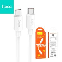 Cable USB C to USB C Hoco PD 6A 100W 1M X96 White In Blister