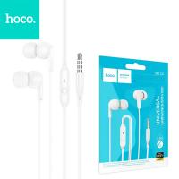 Wire Earphones Jack 3.5 mm Hoco M124 White In Blister