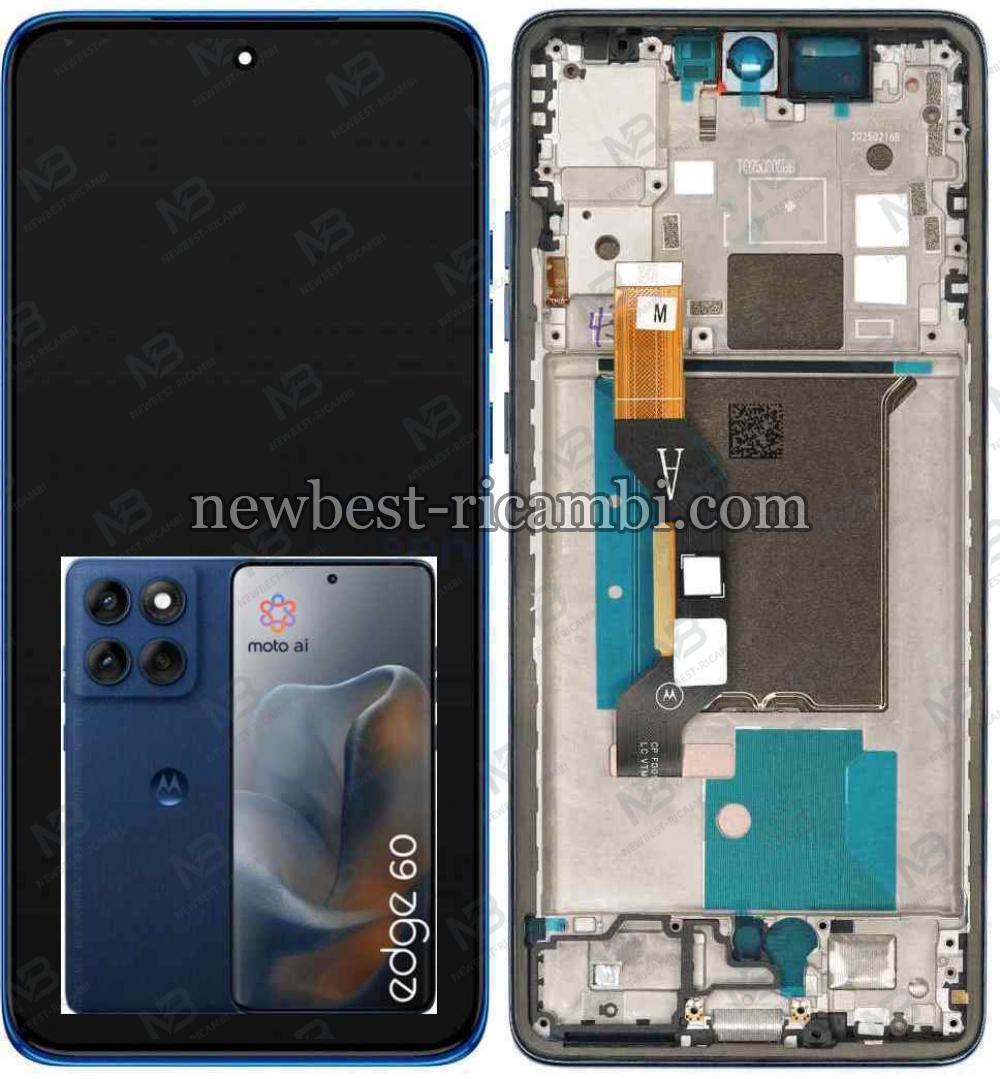 Motorola Edge 60 5G (XT2505) Touch + Lcd + Frame Blue Original