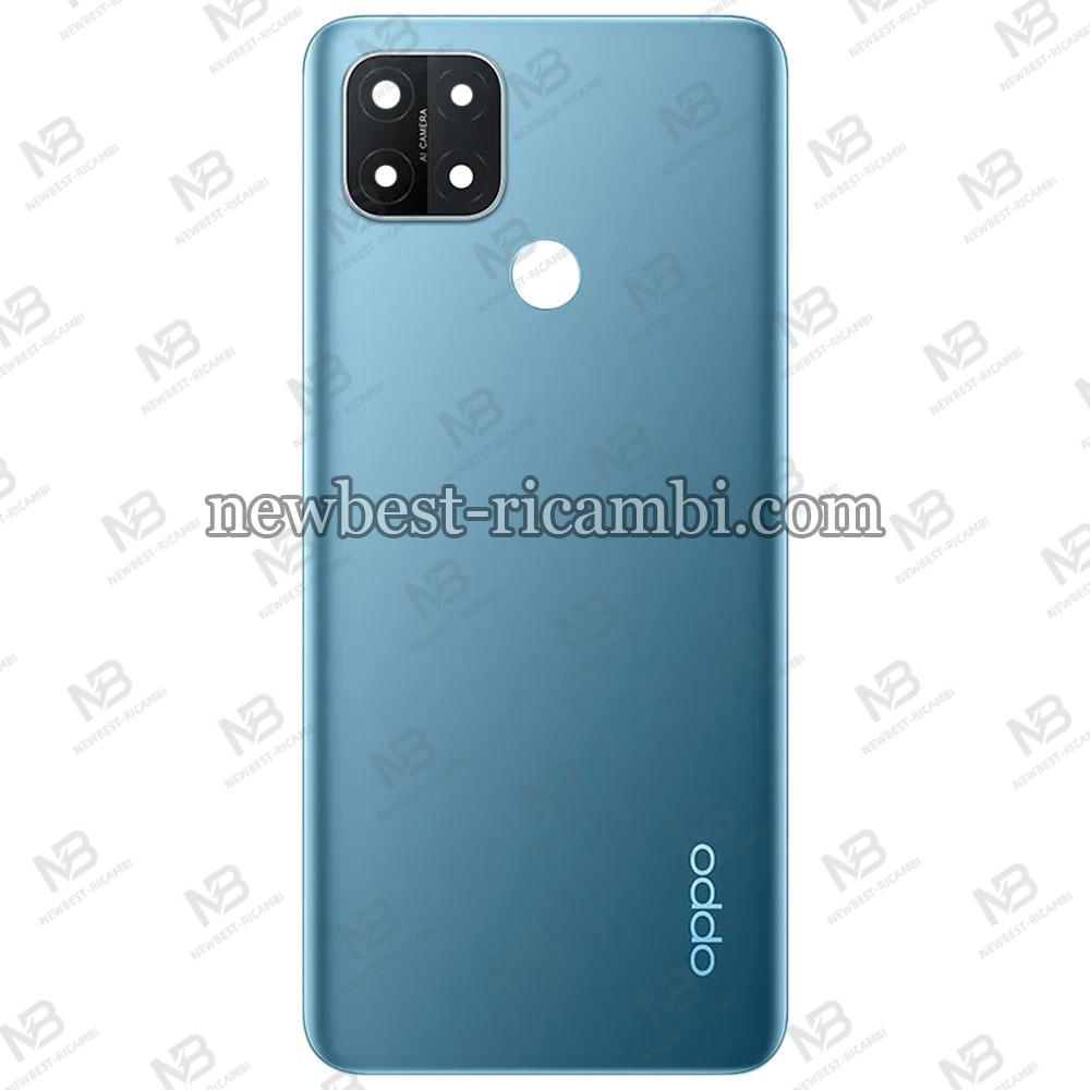 Oppo A35 5G (PEHM00 / PEFM00) Back Cover + Camera Glass Blue Original