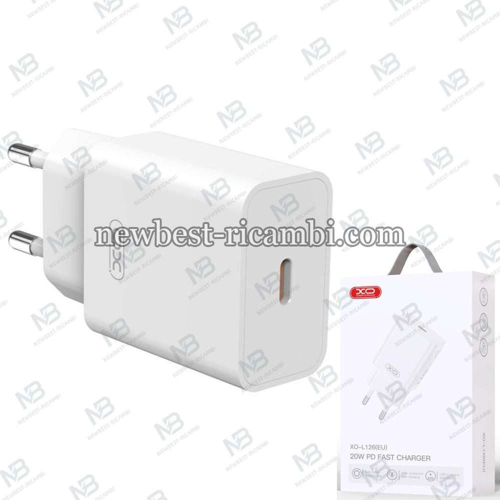 XO 220V 20W USB-C White - L126 In Blister