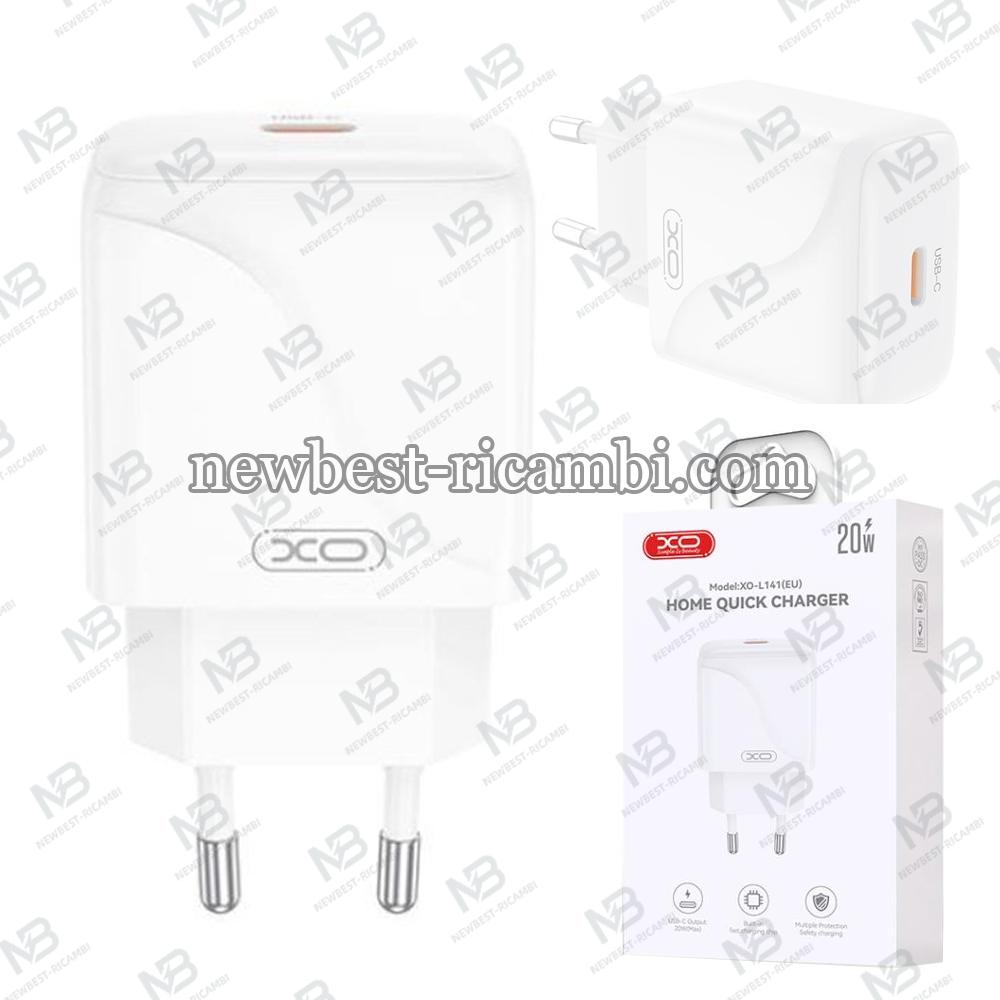 XO 220V 20W USB-C White - L141 In Blister