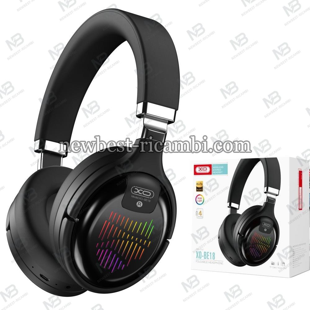 XO HF Bluetooth Overear Black - BE18 In Blister