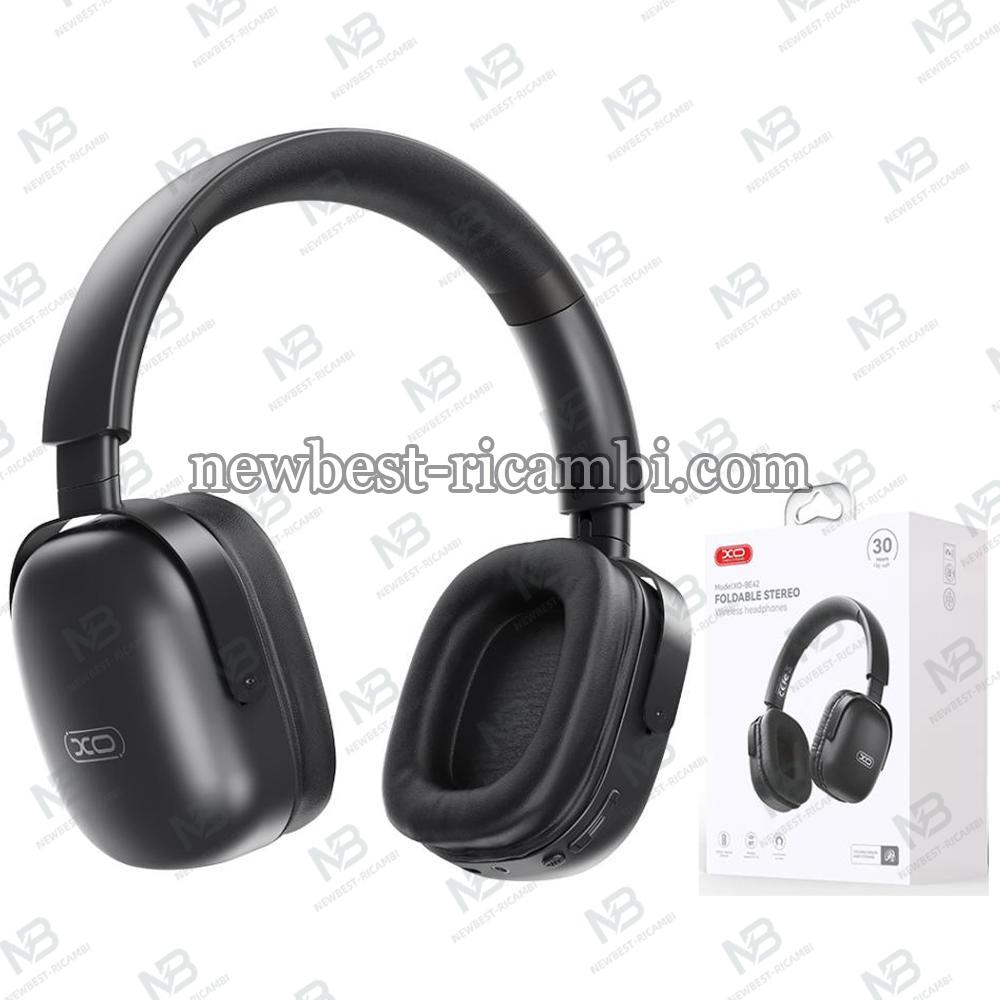 XO HF Bluetooth Overear Scarlet Metal Stand Black - BE42 In Blister