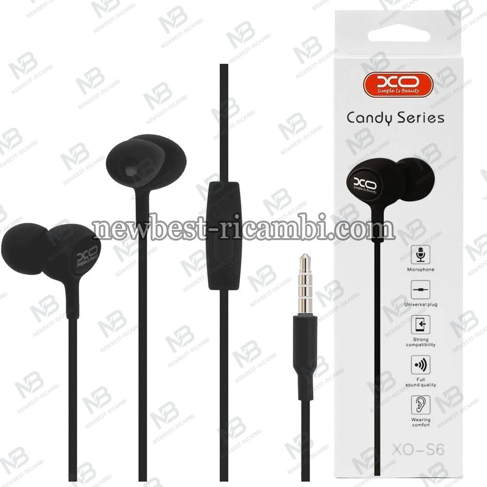 XO HF 3.5mm With Controllers Black - S6 In Blister