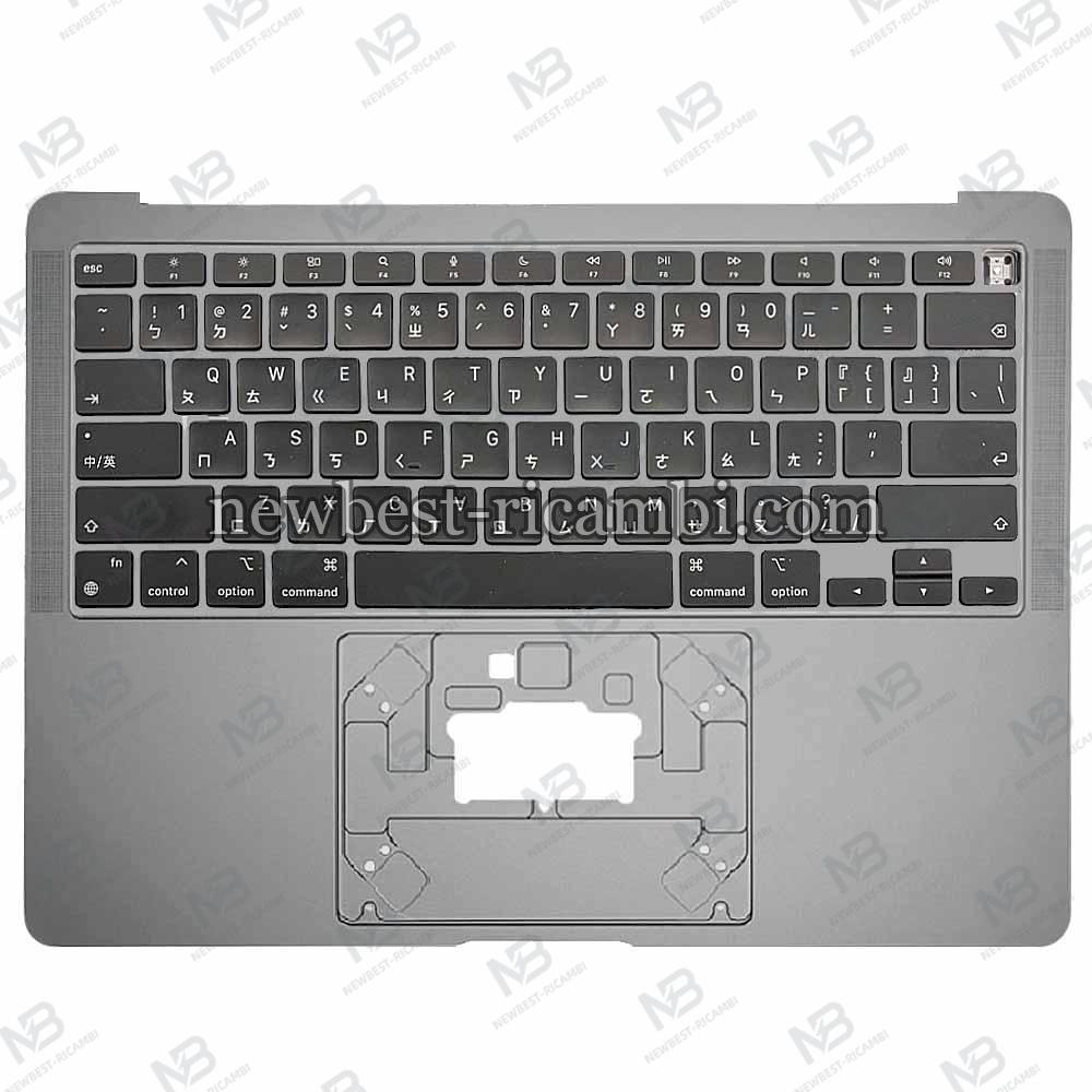 Macbook Air 13" (2020) A2337 EMC 3598 Keyboard+Frame Gray Grade A Chinese Layout Original