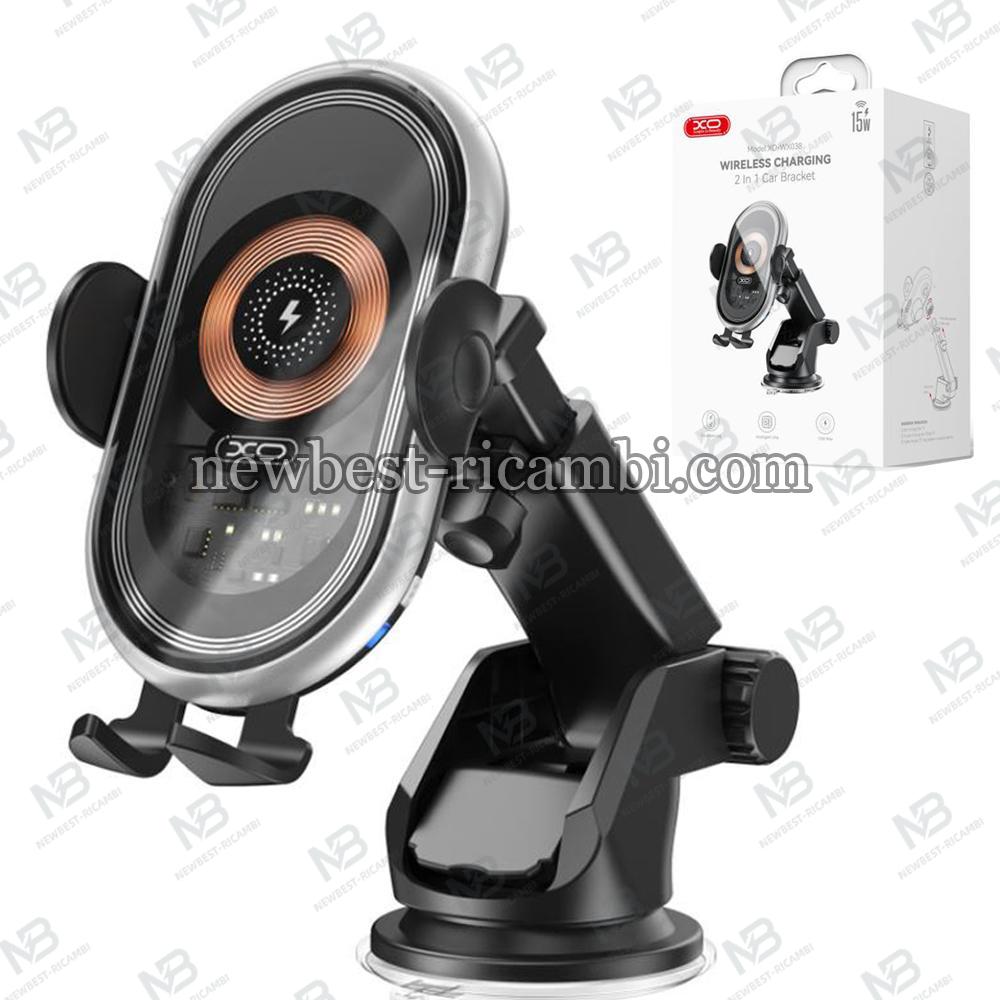 XO Holder 15W Wireless + For Mounting Black - WX038 In Blister