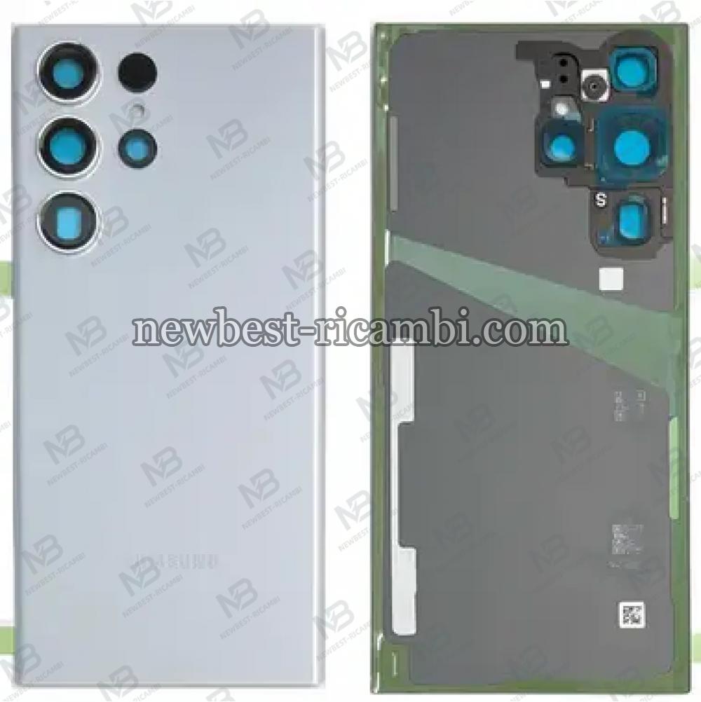 Samsung Galaxy S23 Ultra S918 Back Cover+Camera Glass Sky Blue AAA