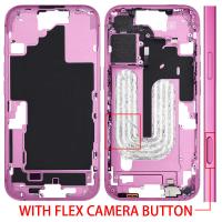 iPhone 16 Middle Frame + Side Key + Flex Camera Button Pink
