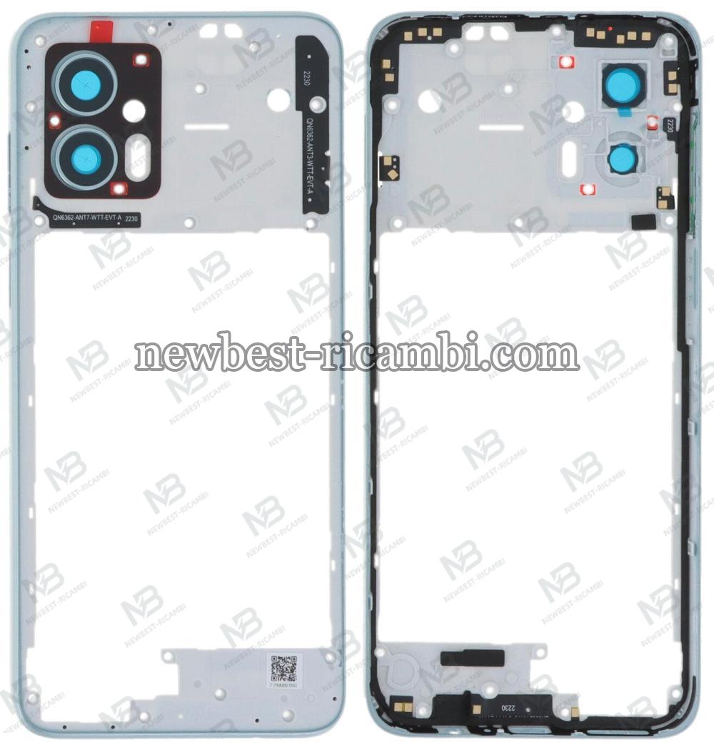 Moto G53 5g (2023)  XT2335 Frame B+Side Key Button Silver