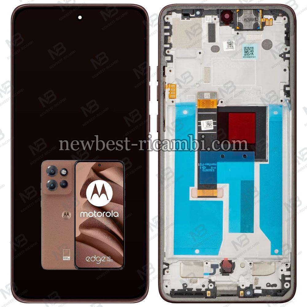 Motorola Edge 50 Neo 5G (XT2409) Touch + Lcd + Frame Mocha Mousse Original