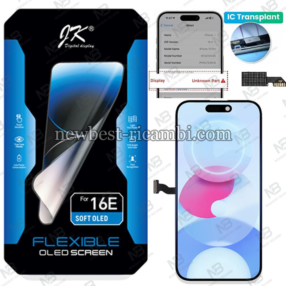 iPhone 16E Touch + Lcd + Frame JK Soft Oled Removable IC