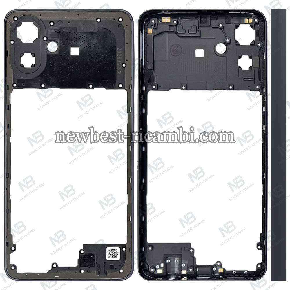 Samsung Galaxy A07 2025 A075 Frame B + Side Key Black