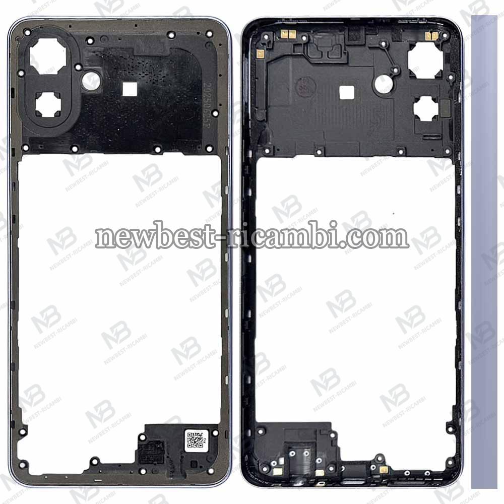 Samsung Galaxy A07 2025 A075 Frame B + Side Key Silver
