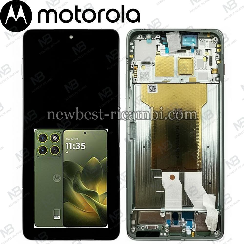 Motorola Edge 70 (XT2601-2) Touch + Lcd + Frame Bronze Green Service Pack