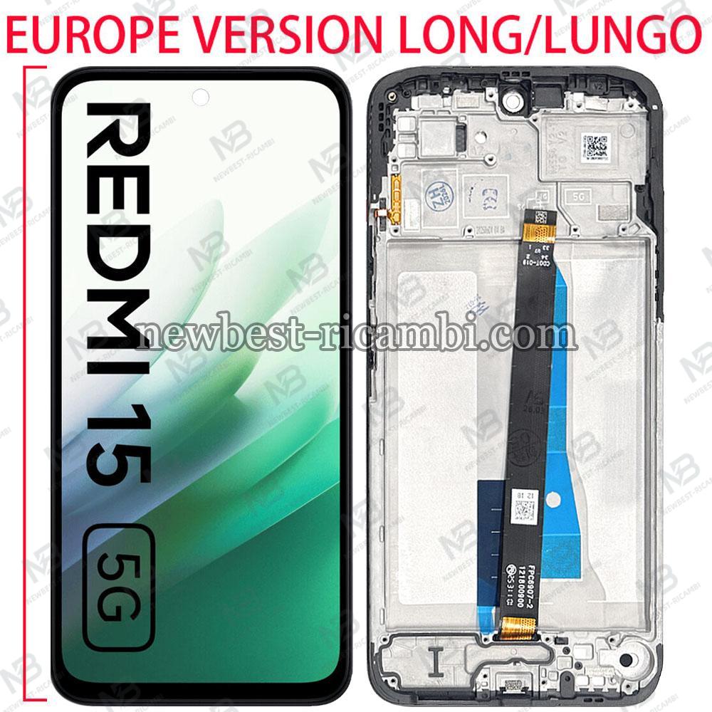 Xiaomi Redmi 15 5G (25057RN09E) Europe Version (Long) / Lungo Touch + Lcd + Frame Black Original