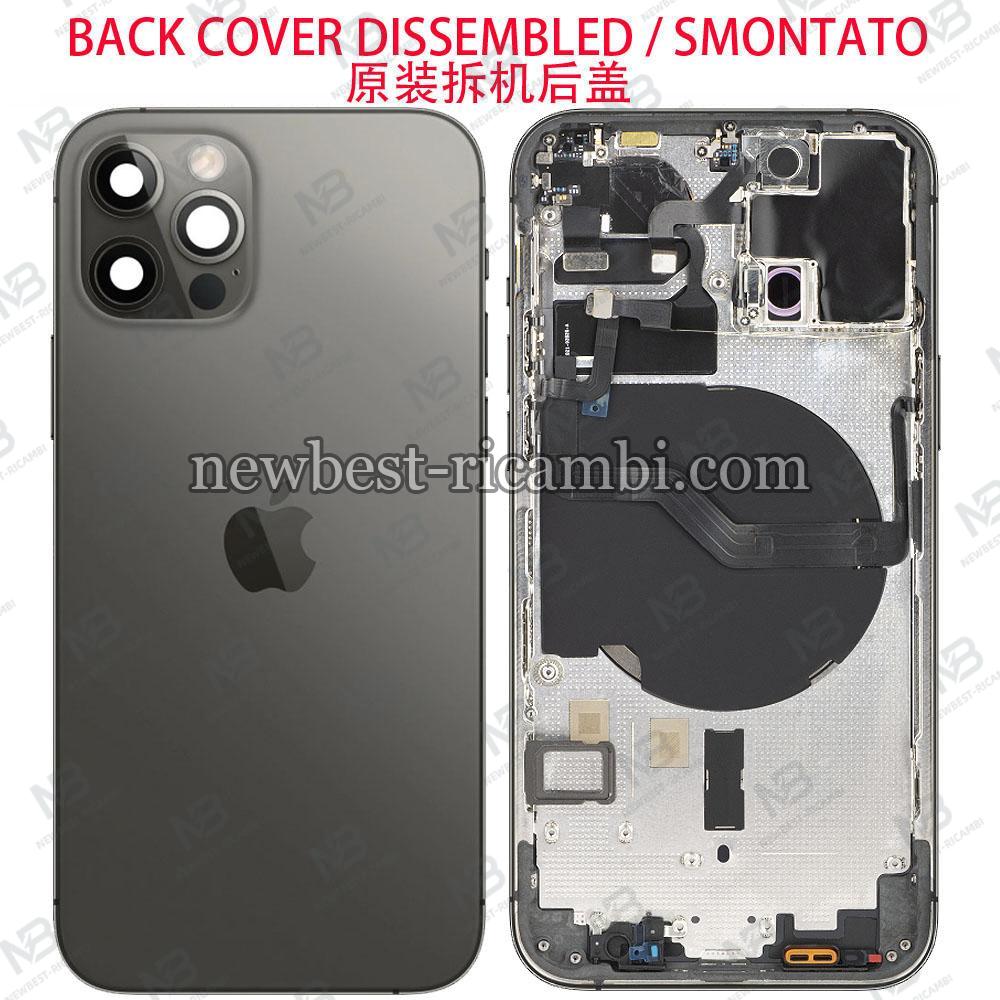 iPhone 12 Pro Back Cover + Frame + Frame Black Disassembled Grade A Original