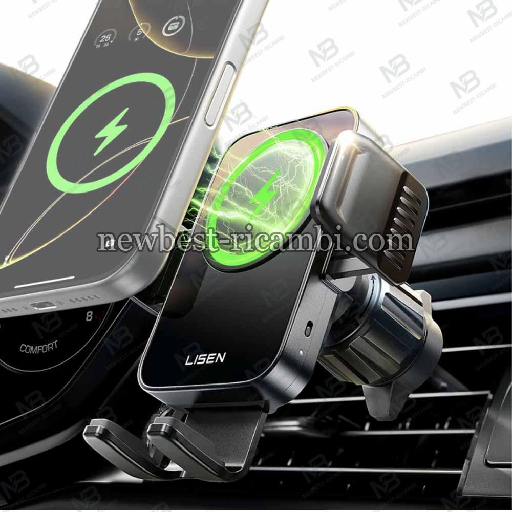 Wireless Car Charger Lisen W605 15W 1.67A Black YL0225030014 in Blister