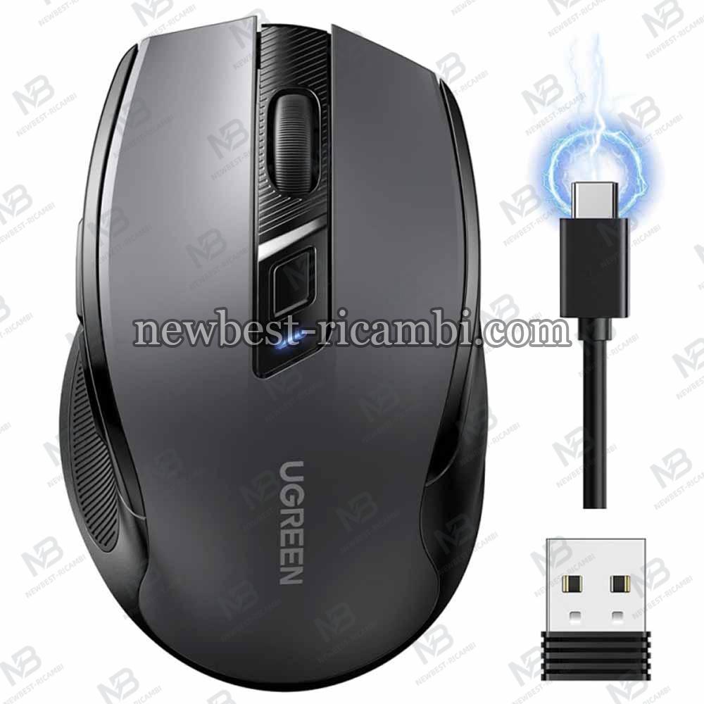 Wireless Mouse UGREEN MU006S (85082) 4000DPI BT / Wi-Fi Grey in Blister