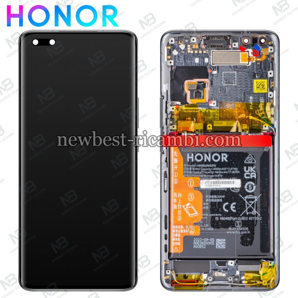 Honor Magic 4 Pro 5G (LGE-NX9) Touch + Lcd + Frame + Battery Black Service Pack