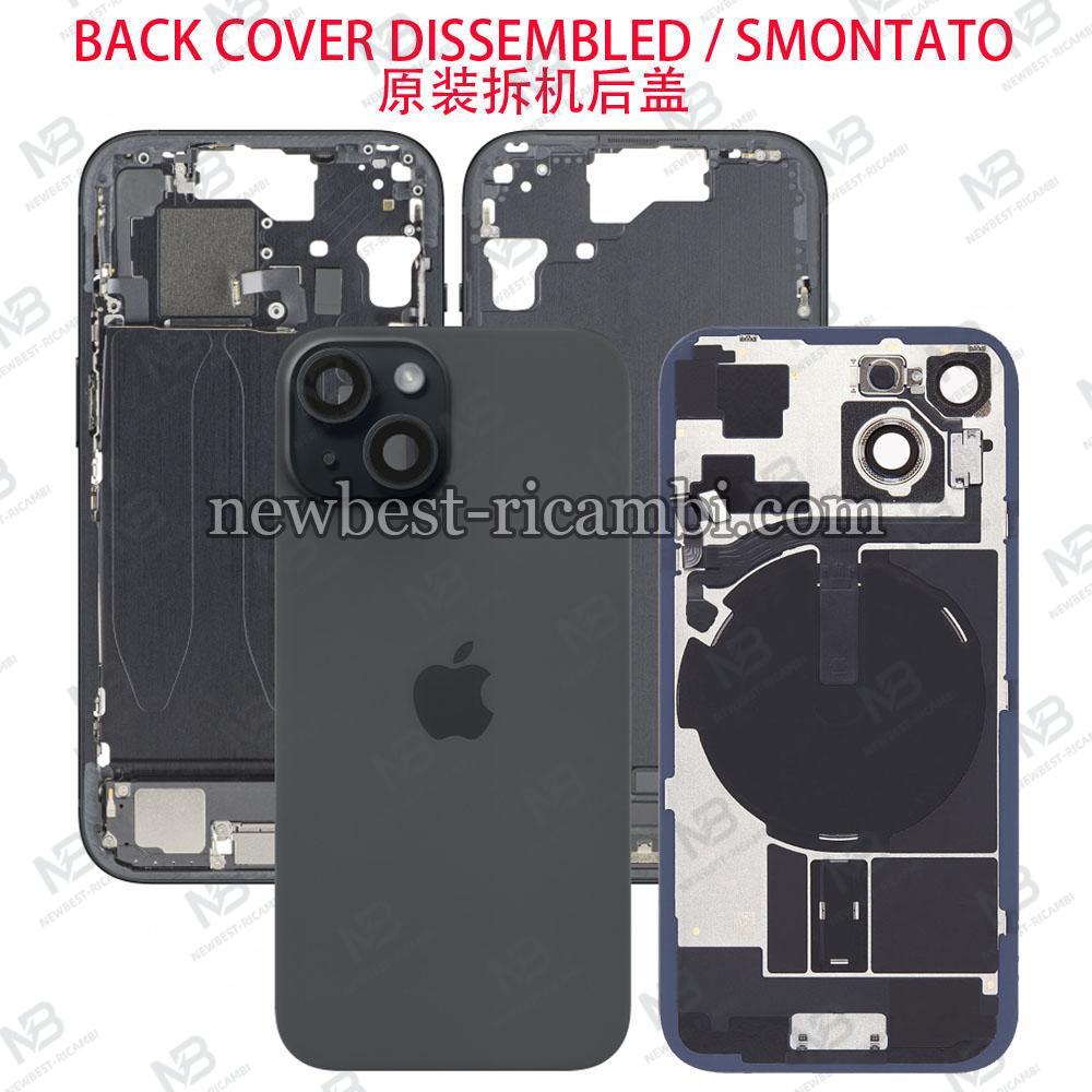 iPhone 15 Back Cover + Middle Frame + Flex Black Disassembled Grade A Original