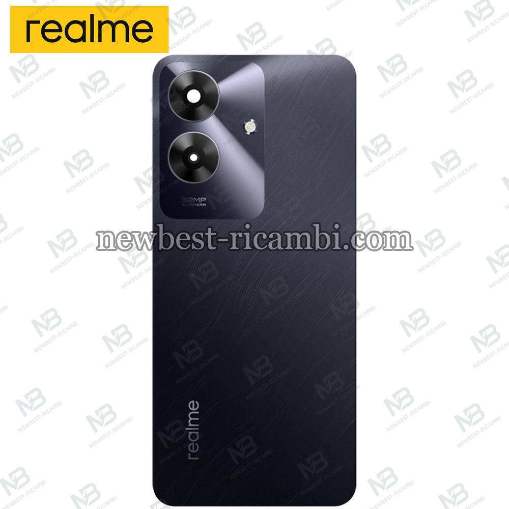 Realme Note 60 4G (RMX3933) Back Cover + Camera Glass Black Service Pack