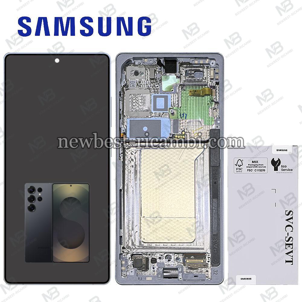 Samsung Galaxy S25 Ultra S938 Touch + Lcd + Frame Silver Blue Assembled Service Pack