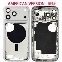 iPhone  17 Pro Max Middle Frame + Side Key Silver USA Version Disassembled Grade A Original