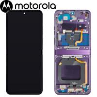 Moto Razr 40 XT2323 Touch + Lcd + Frame  6.9'' Grape Compote Service Pack