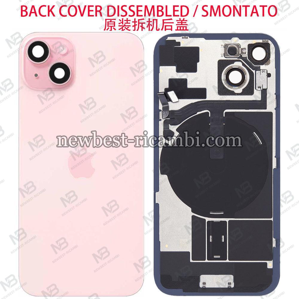 iPhone 15 Back Cover + Wireless Charge + Full Flex Pink Disassembled Grade A Original