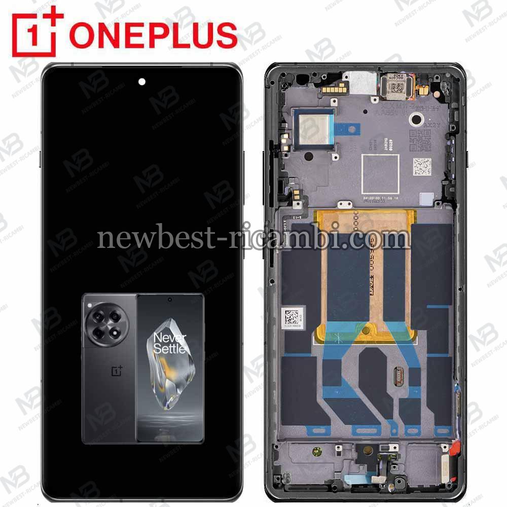 OnePlus 12R Touch + Lcd + Frame Black Service Pack